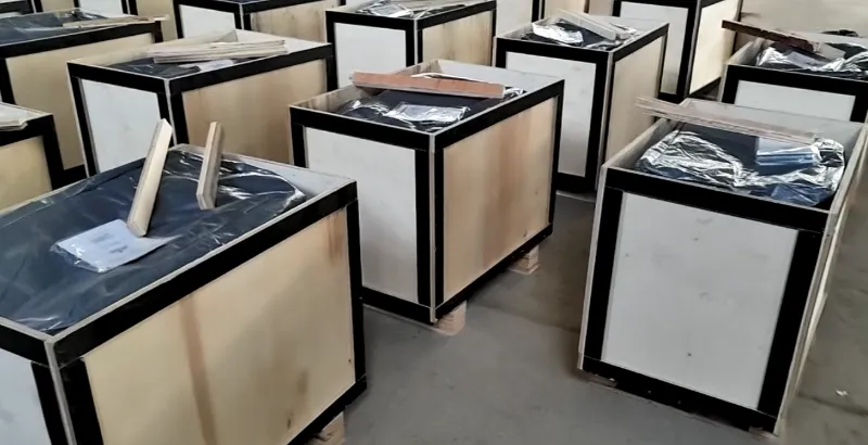 Dostawa ! Shunhang Machine wysyła do Janpan ponad 100 zagęszczarek płytowych do benzyny