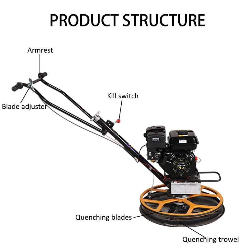 Dia 600mm Walk Behind Power Trowel Machine