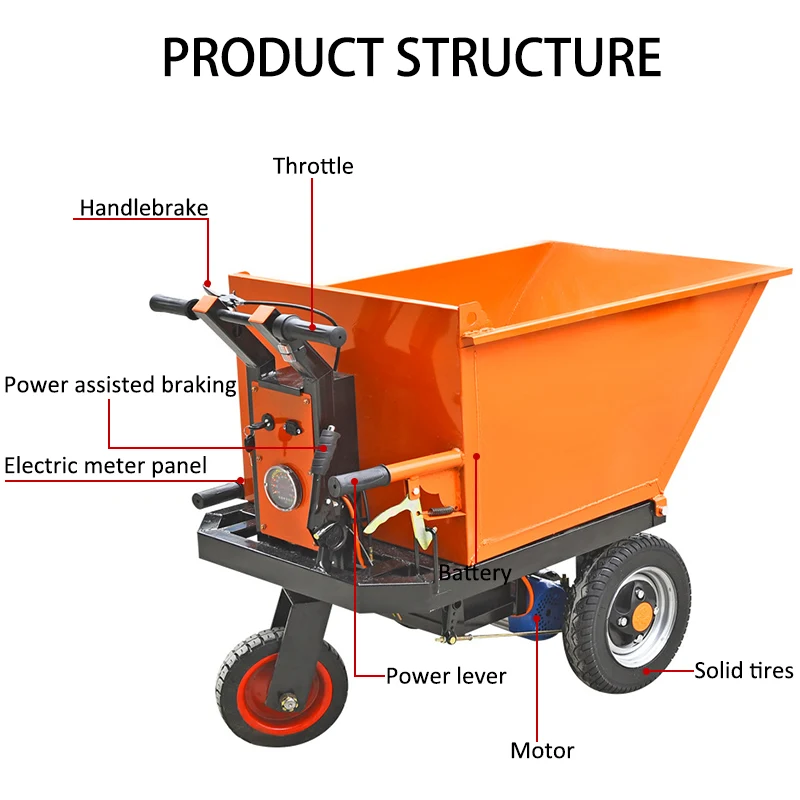 1000w Motor Tipper Cart